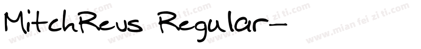 MitchRevs Regular字体转换